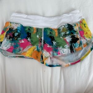 Lululemon Athletica White Athletic Shorts
